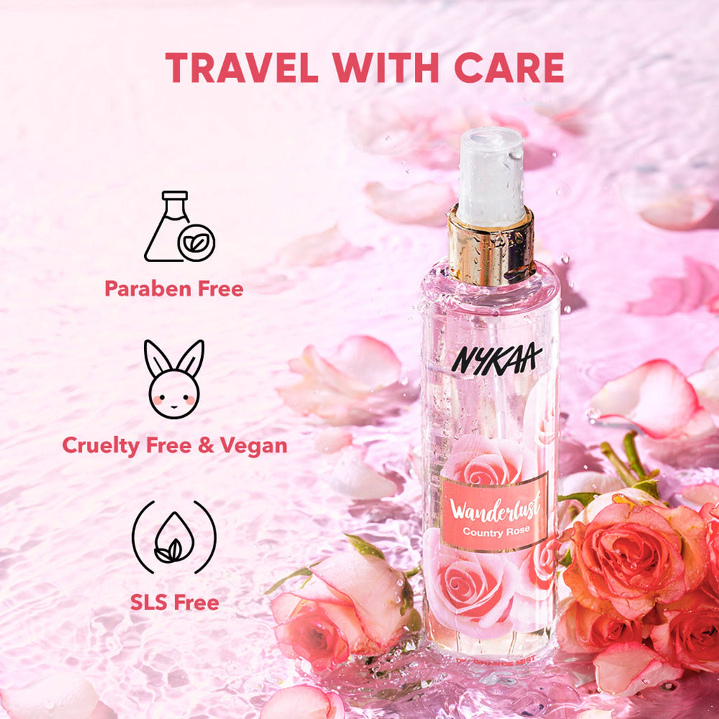 Wanderlust Fragrance Mist For Her - Country Rose | Grocsy