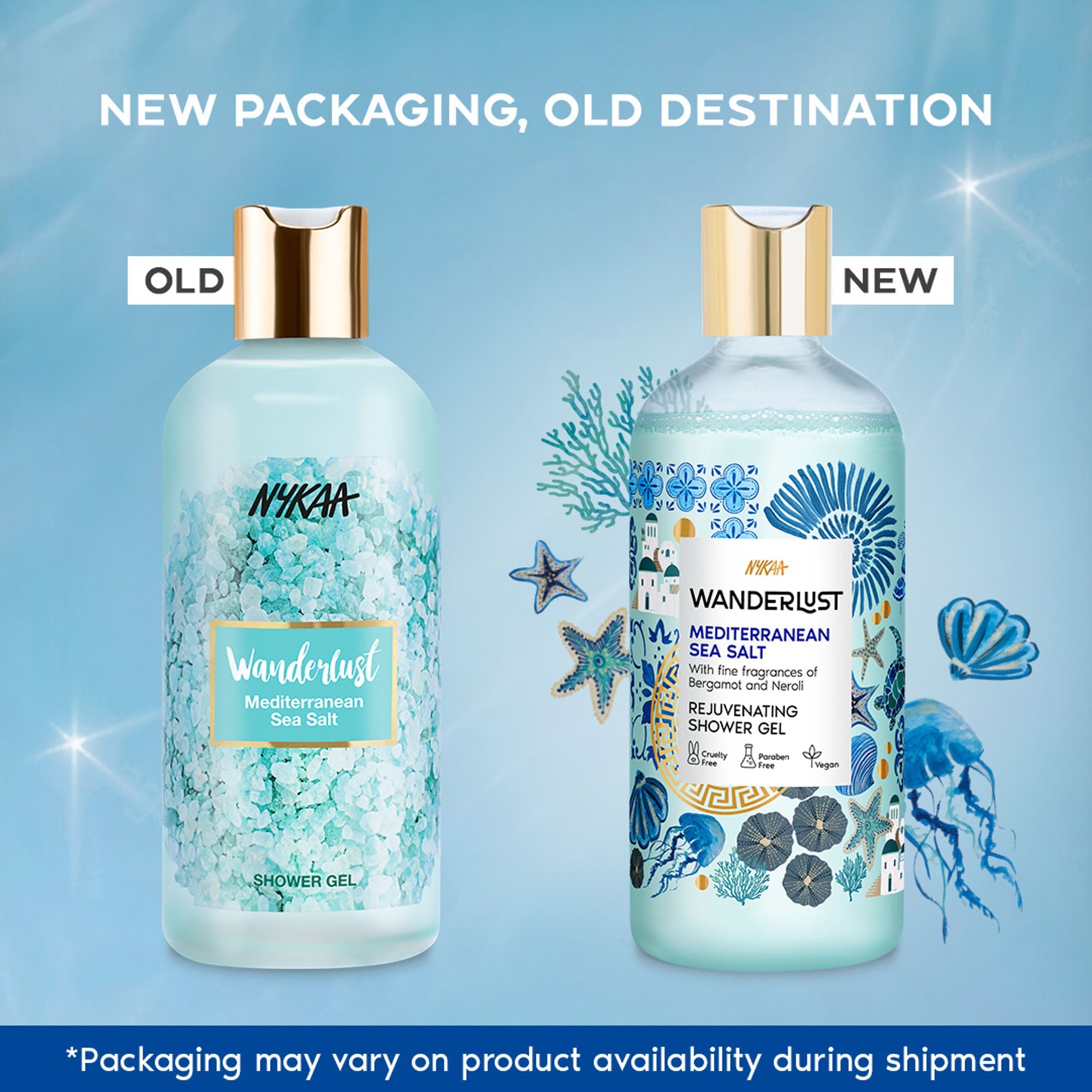 Wanderlust Shower Gels - Mediterranean-Sea-Salt | Grocsy