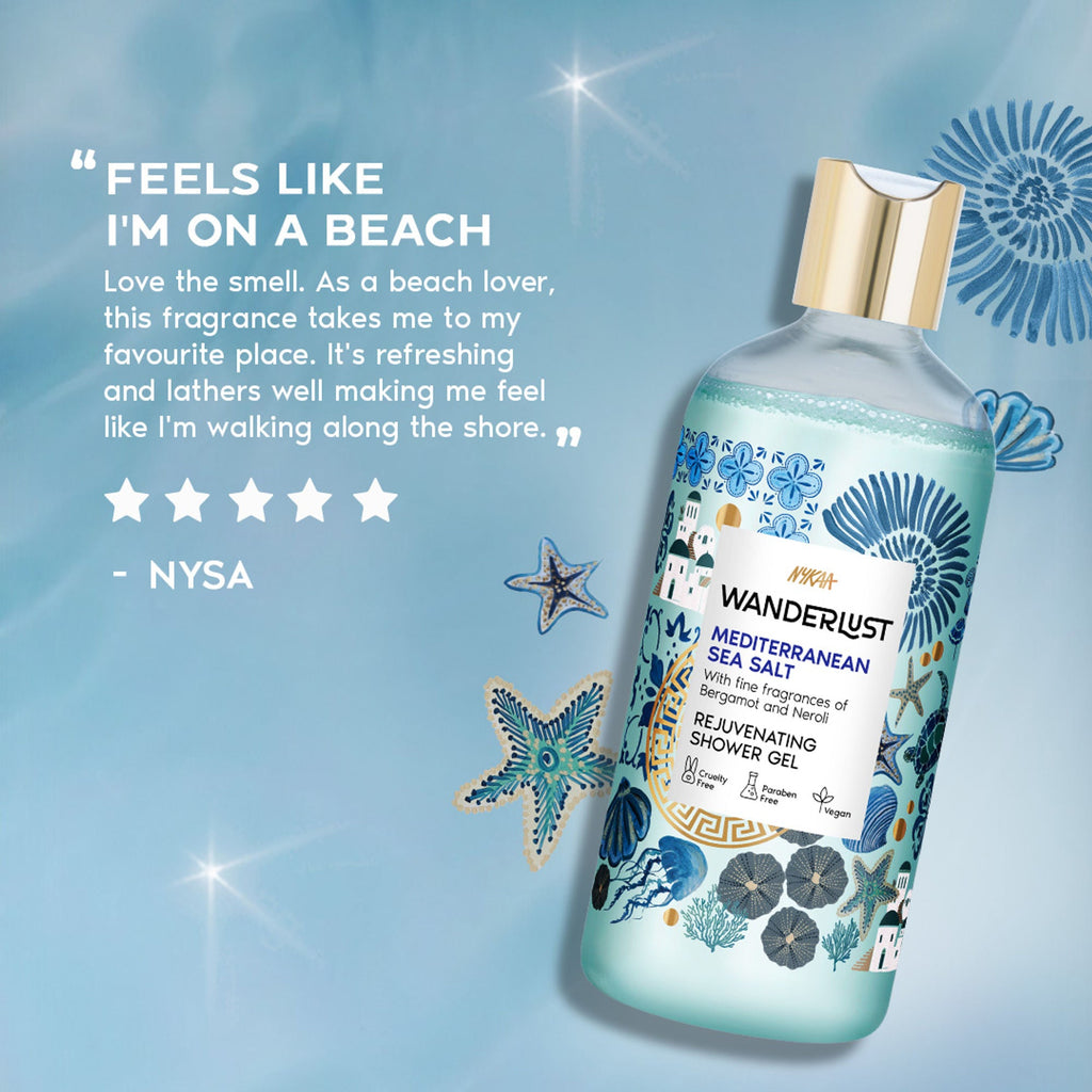 Wanderlust Shower Gels - Mediterranean-Sea-Salt | Grocsy