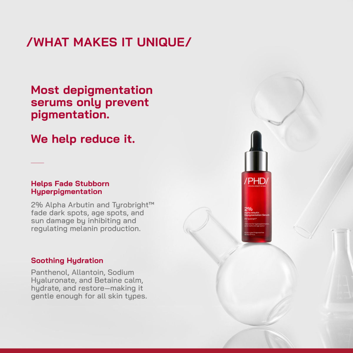 Proven Honest Derma (PHD) 2% Alpha Arbutin Serum | Grocsy
