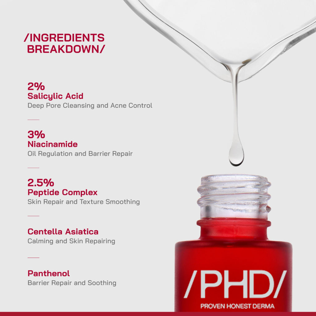 Proven Honest Derma (PHD) 2% Salicylic Acid Anti-Acne Serum | Grocsy