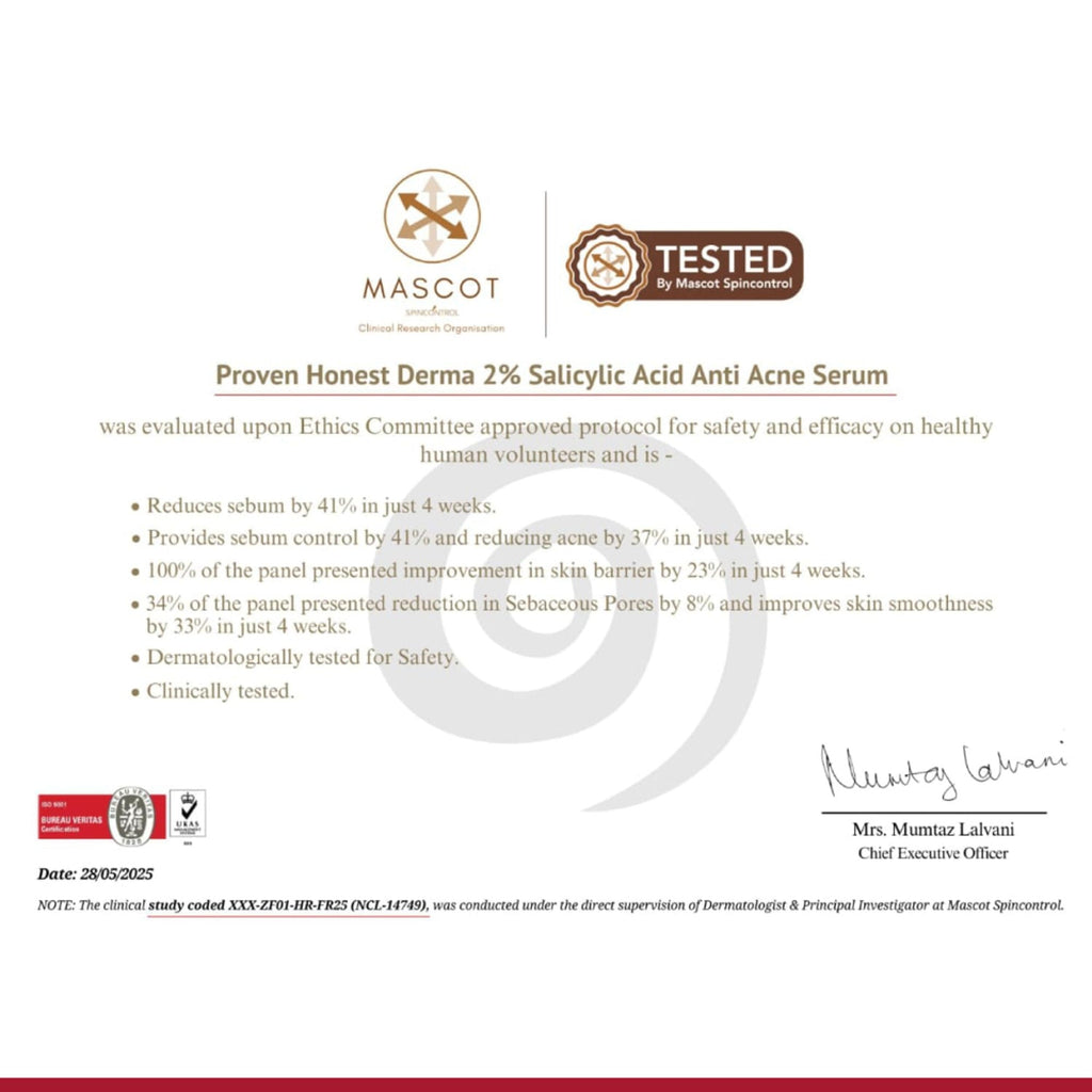 Proven Honest Derma (PHD) 2% Salicylic Acid Anti-Acne Serum | Grocsy