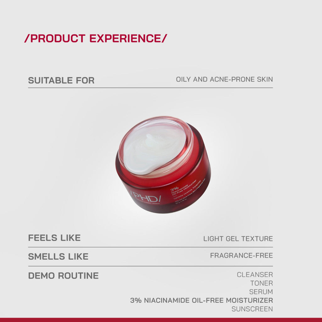 Proven Honest Derma (PHD) 3% Niacinamide Oil-Free Moisturizer | Grocsy