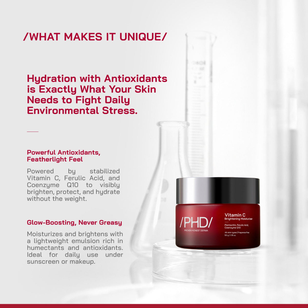 Proven Honest Derma (PHD) Vitamin C Brightening Moisturizer | Grocsy