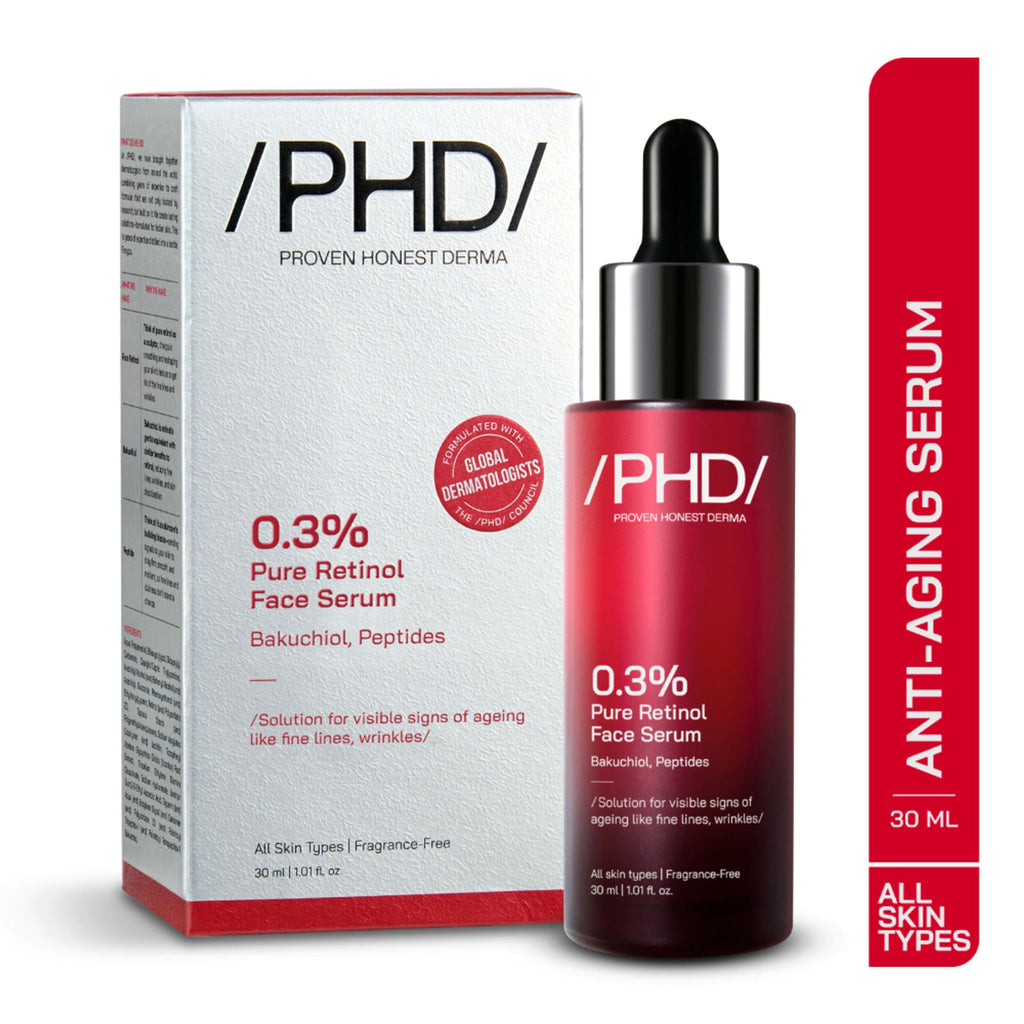 Proven Honest Derma (PHD) 0.3% Retinol Serum With Bakuchiol & Peptides | Grocsy