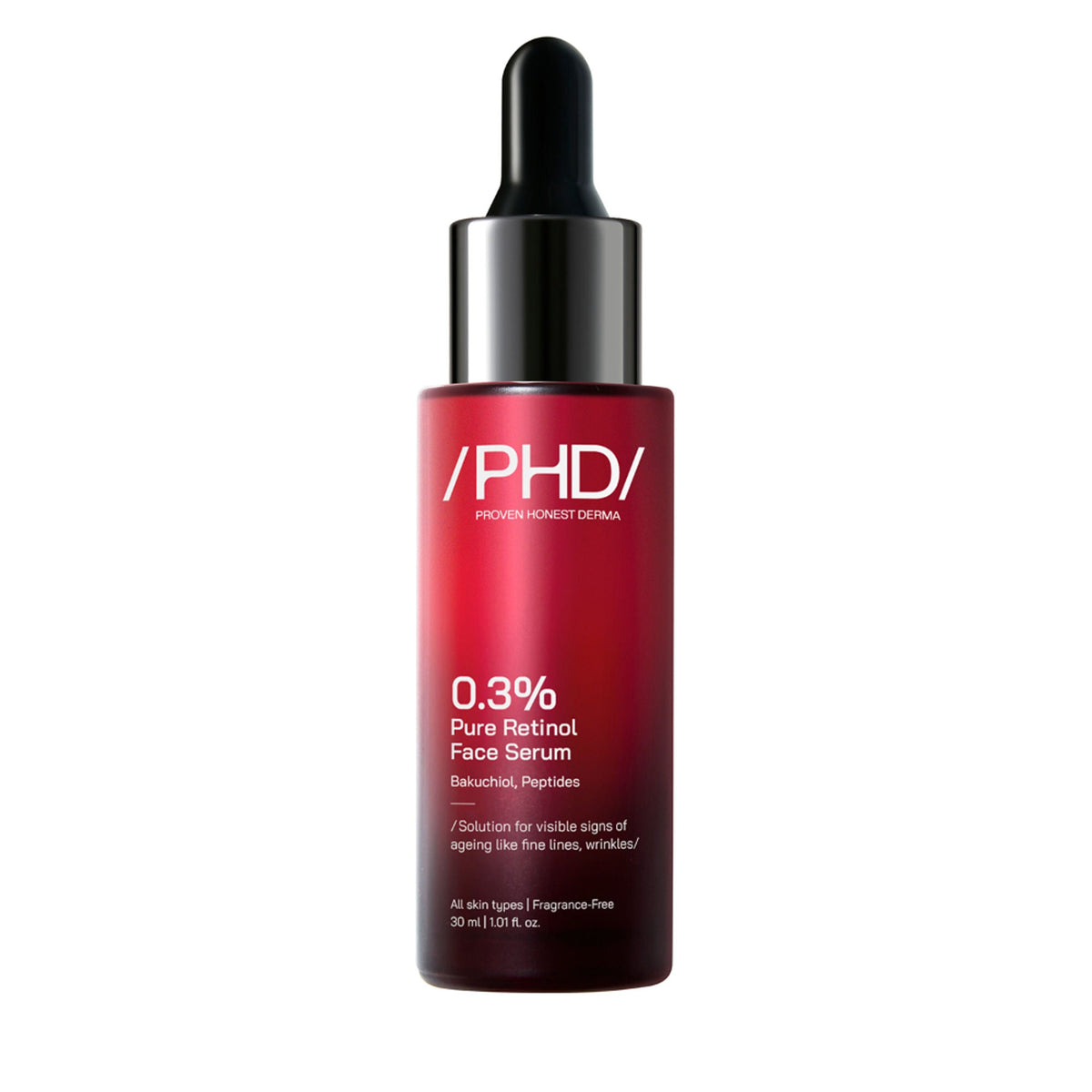 Proven Honest Derma (PHD) 0.3% Retinol Serum With Bakuchiol & Peptides | Grocsy