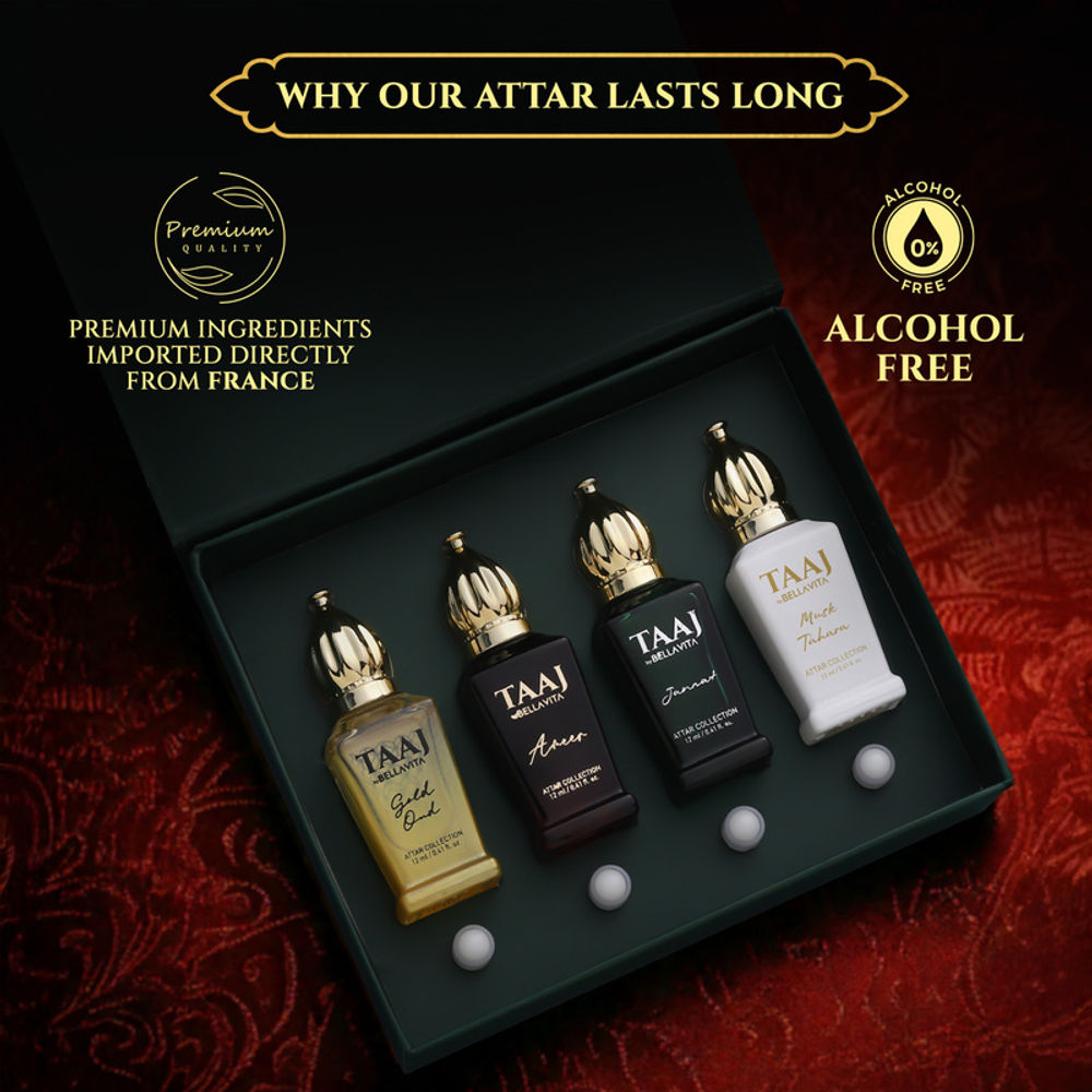Bella Vita Organic Taaj Attar Unisex Gift Set | Grocsy