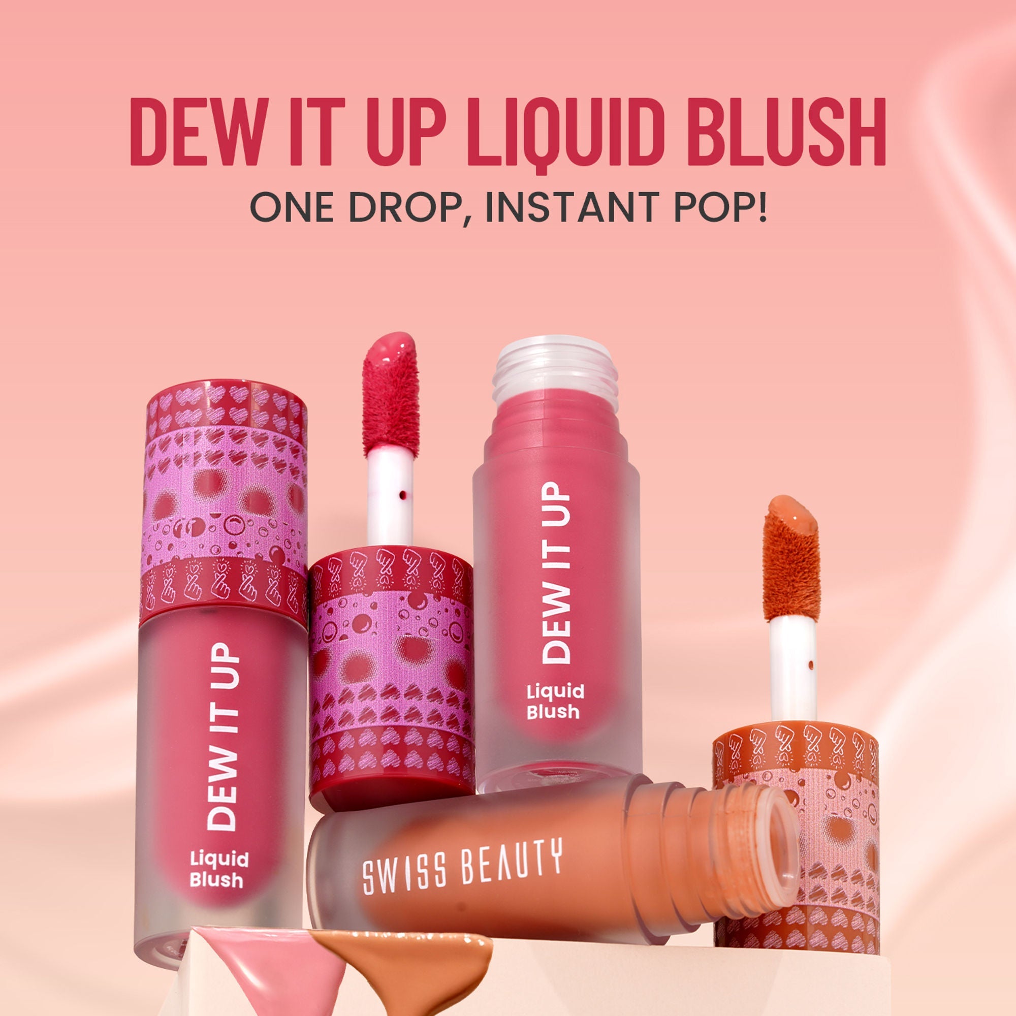 Swiss Beauty Dew It Up Liquid Blush - 1 Peach Fuzz | Grocsy