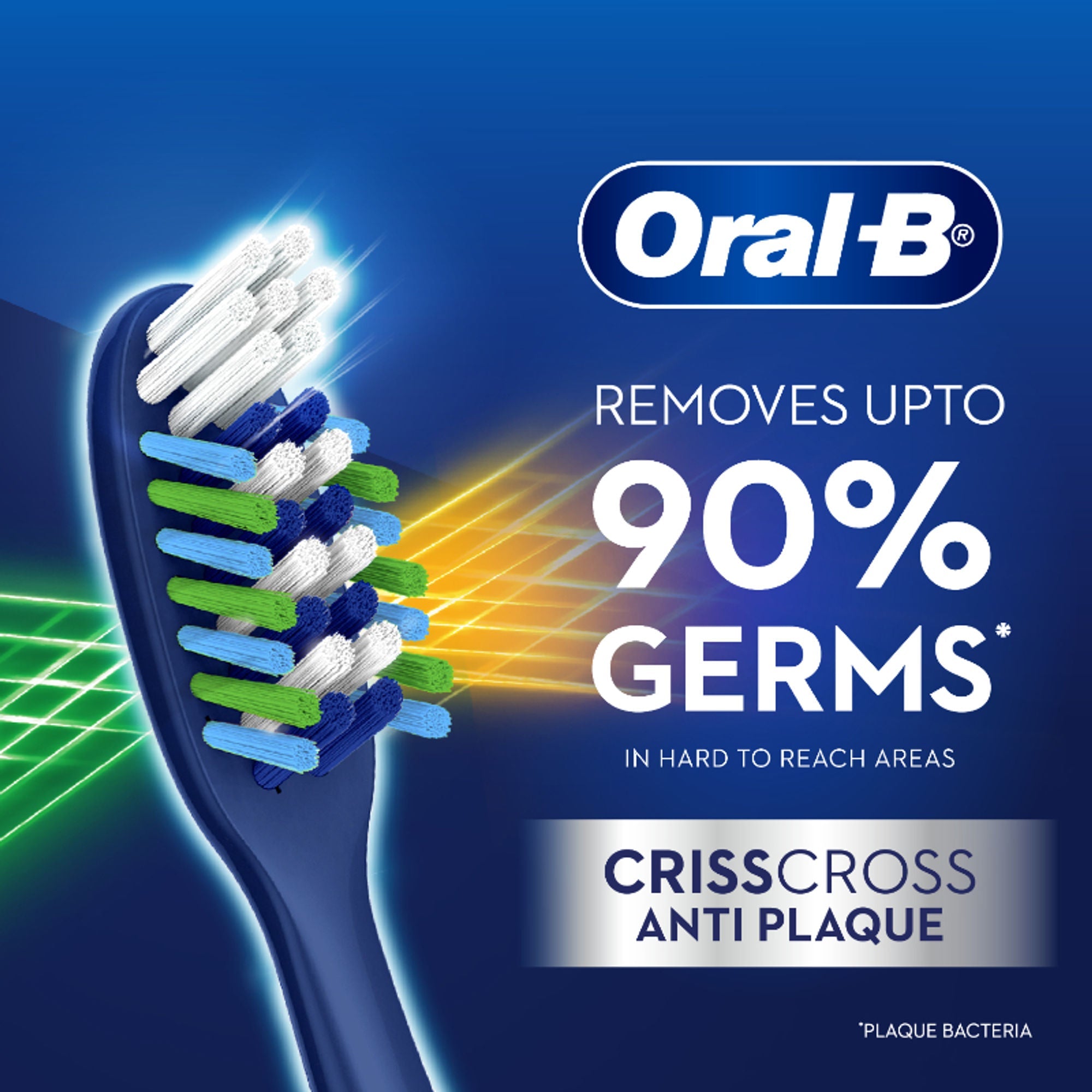 Oral-B Criss Cross Toothbrush Pack of 1 (Medium) | Grocsy