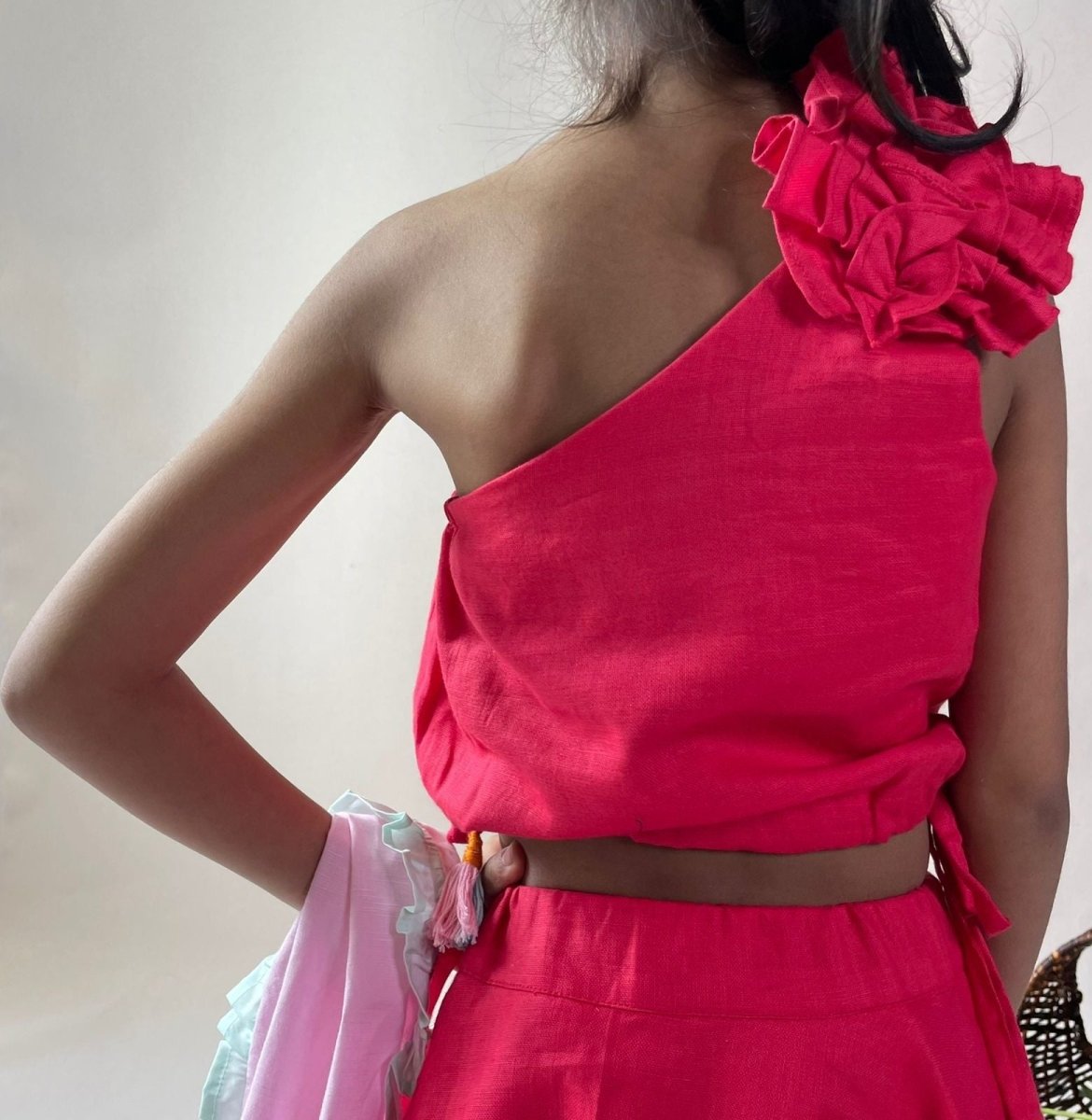 ArthLife Raspberry Pink Lehnga Set | Grocsy