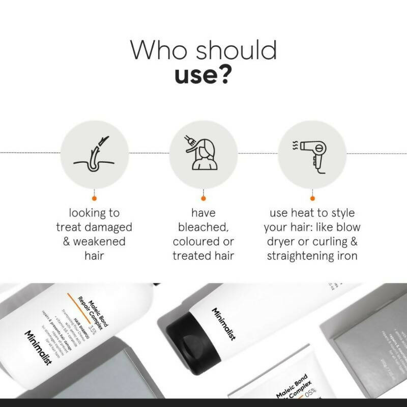 Minimalist Maleic Bond Repair Complex 5% Hair Mask | Grocsy