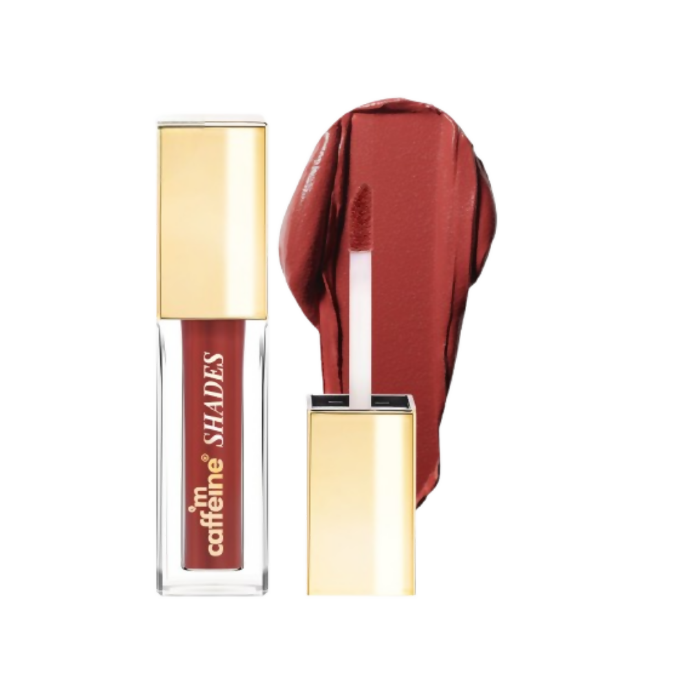 mCaffeine Shades Velvet Blur Matte Liquid Lipstick 12 Hrs Stay & Lightweight - Rosewood | Grocsy