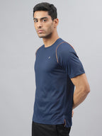 Alcis Round Neck Slim Fit Anti-Static T-Shirt | Grocsy