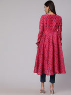 Aks Tie & Dyed Anarkali Kurta | Grocsy