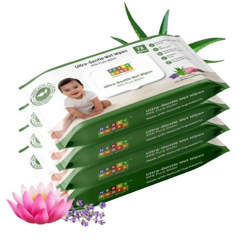 Herby Angel Ultra Gentle Baby Wipes with 99% Pure Water | Grocsy