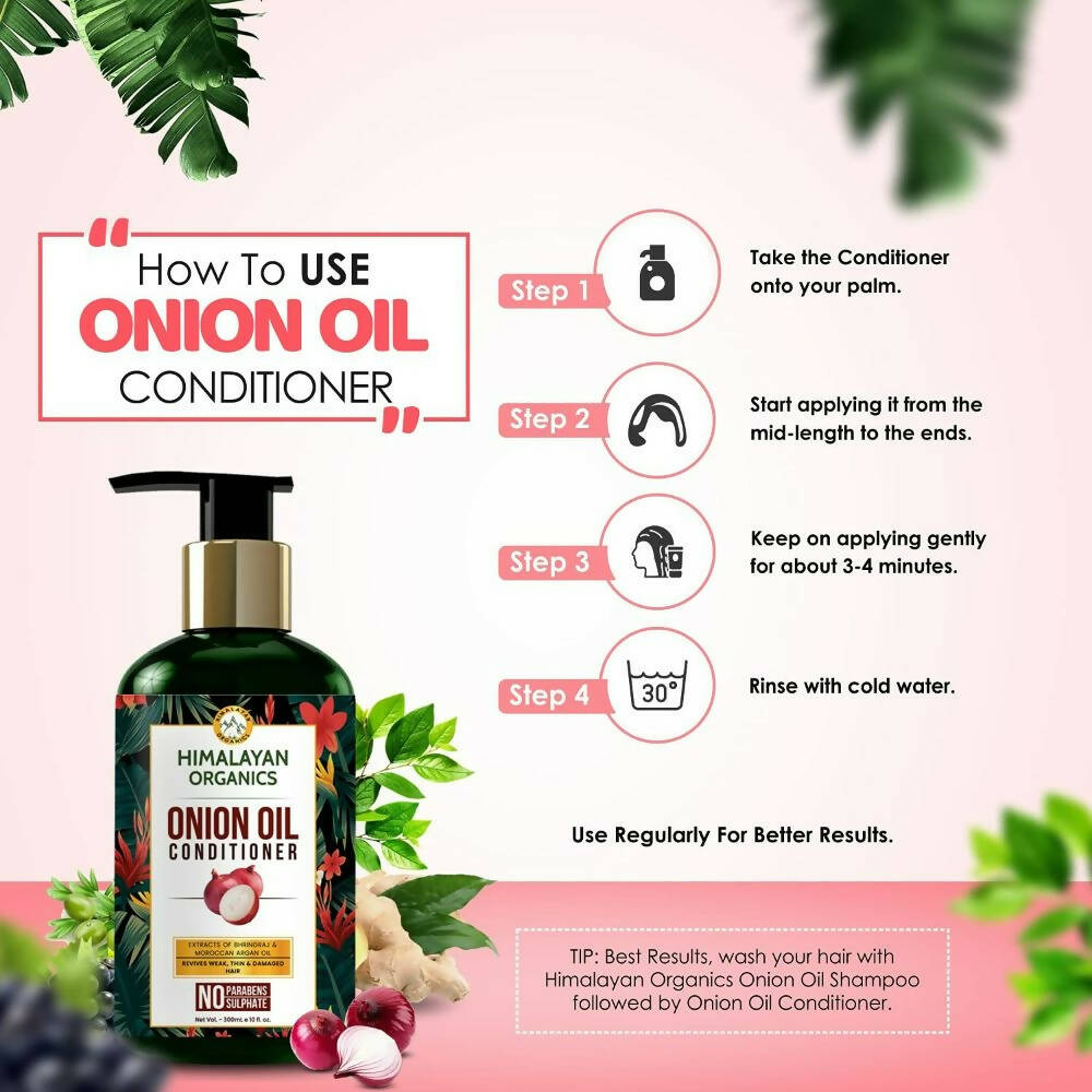 Himalayan Organics Onion Oil Conditioner | Grocsy