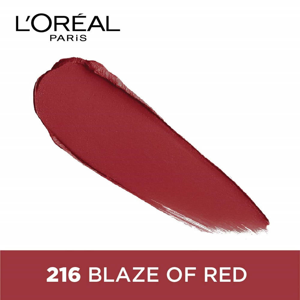 L'Oreal Paris Color Riche Moist Matte Lipstick - 216 Blaze Of Red | Grocsy