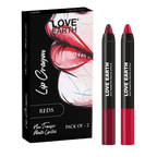 Love Earth Lip Crayon Non-Transfer Lipstick - Reds | Grocsy