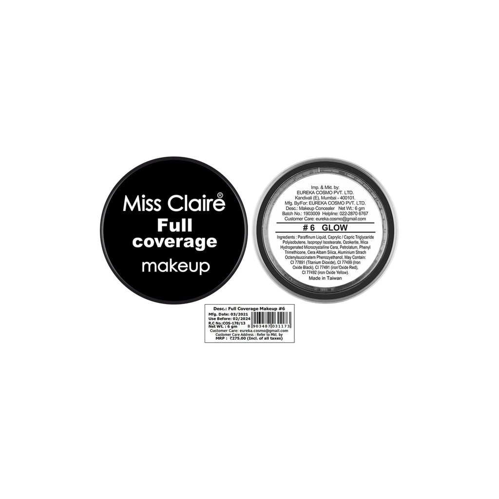 Miss Claire Full Coverage Makeup + Concealer - 6 | Grocsy