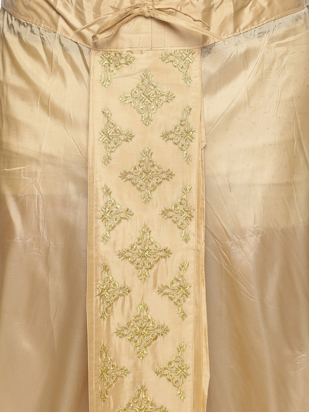 Sethukrishna Golden Embroidered Dhoti Pant For Men | Grocsy