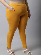 TAG 7 Women Plus Size Cotton Ankle-Length Leggings | Grocsy