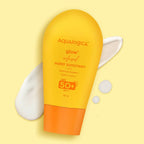 Aqualogica Glow+ Infused Water Sunscreen with Papaya & Vitamin C, Gives Glowing & Hydrated Skin, No White Cast | Grocsy