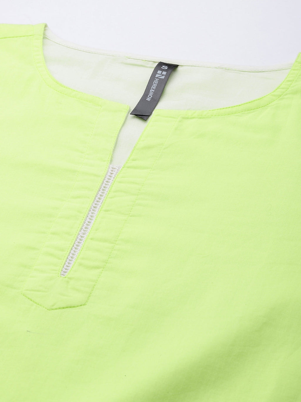 HERE&NOW Women Pure Cotton Solid Straight Kurta | Grocsy
