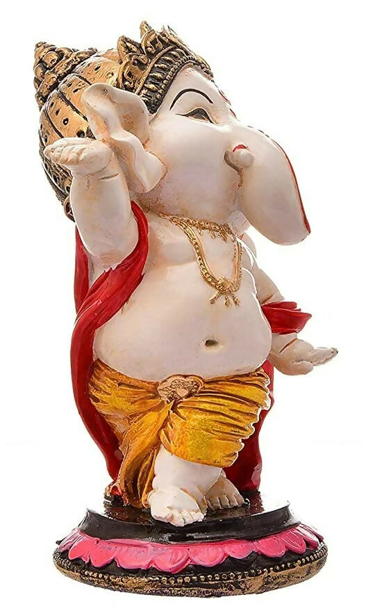 Dequera Polyresin Eco Friendly Lord Ganesha Ganpati Idol | Grocsy