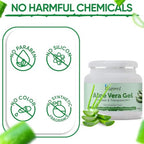 Kazima Aloe Vera Gel Raw - 100% Pure Natural Gel - Ideal for Skin Treatment, Face, Acne Scars, Hair Treatment, Moisturizer & Dark Circles (250 Gram) | Grocsy