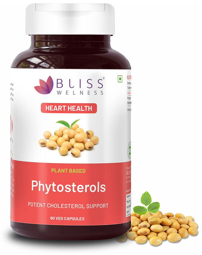 Bliss Welness Heart Health Phytosterols High Potency Lipid Support Veg Capsule | Grocsy