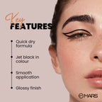 MARS Cosmetics Glossy Liquid Eyeliner - Black | Grocsy
