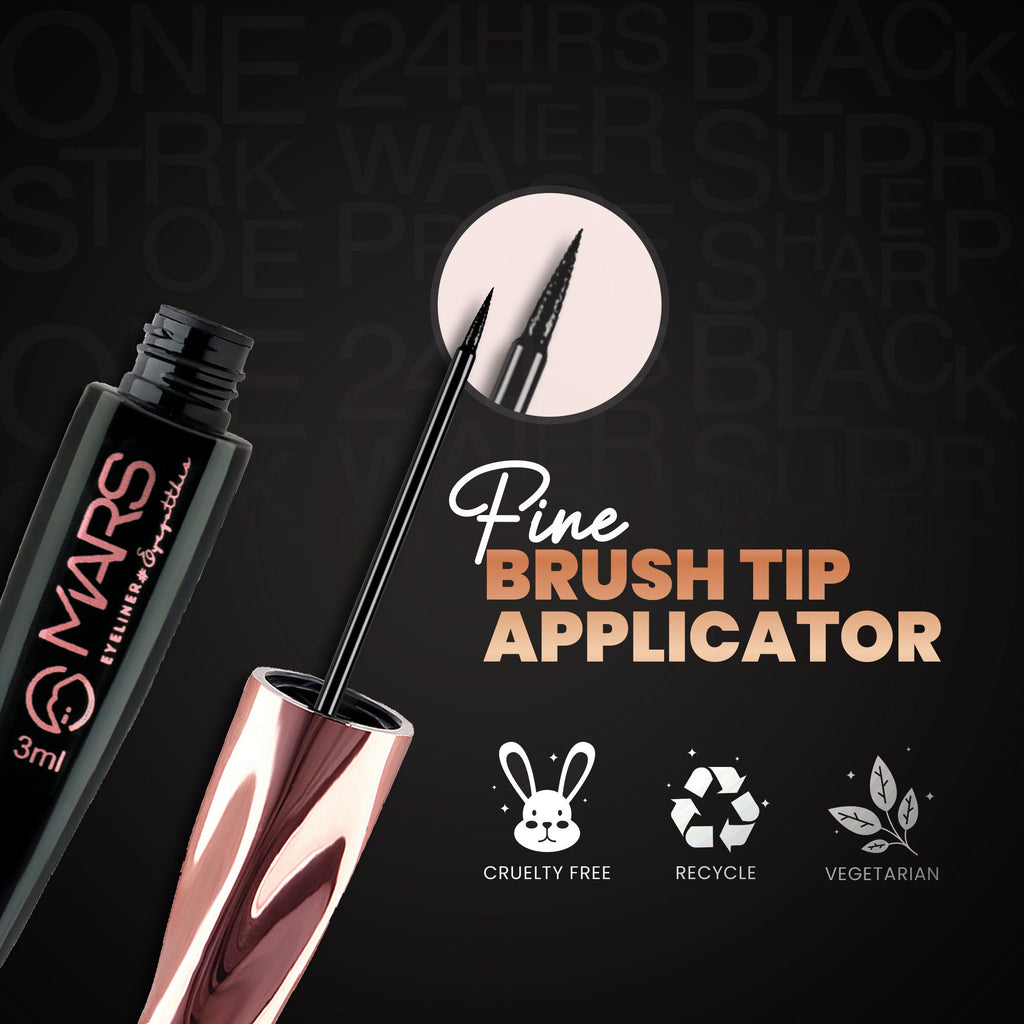 MARS Cosmetics Glossy Liquid Eyeliner - Black | Grocsy