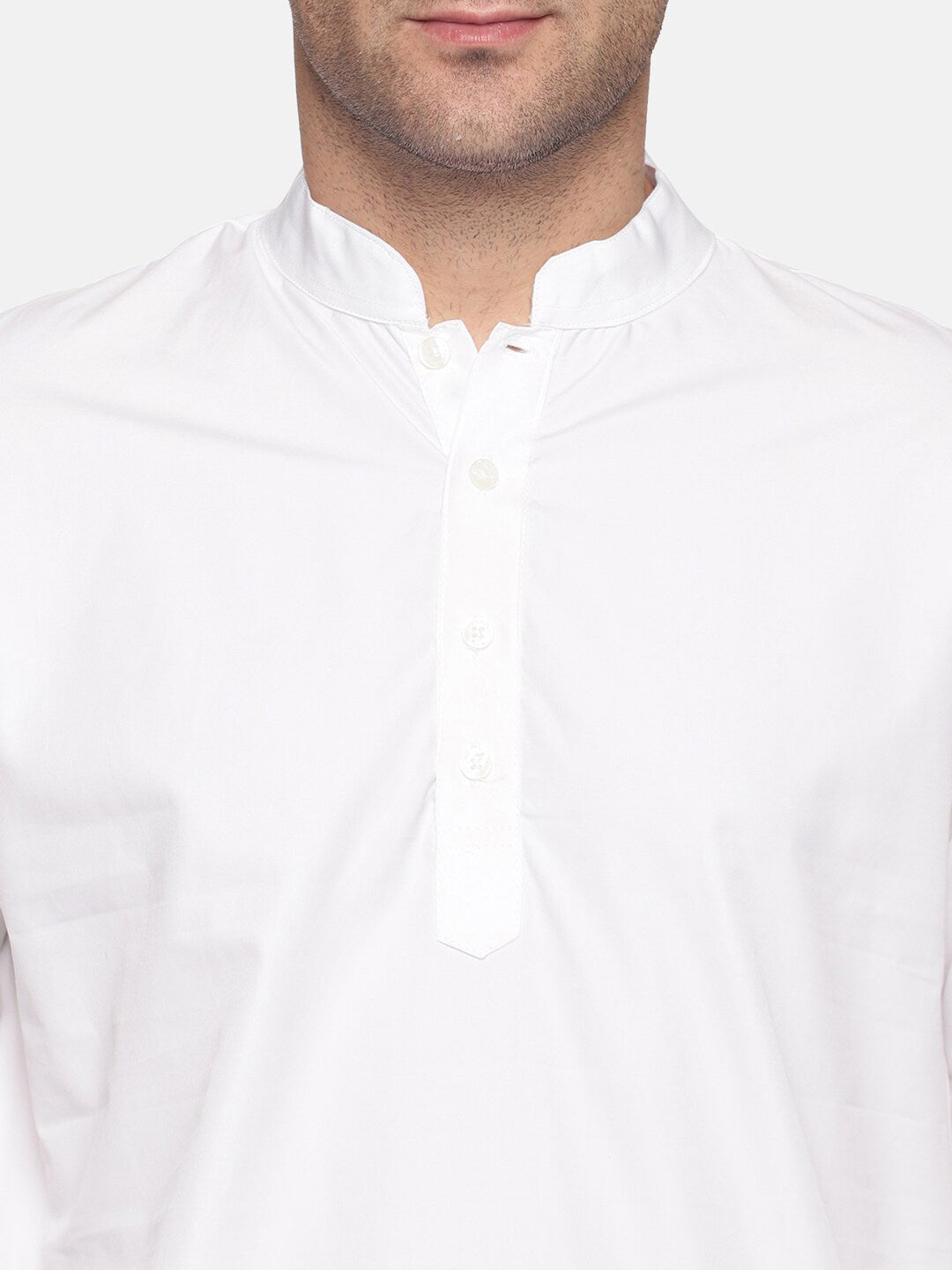 Sethukrishna Men White Pure Cotton Kurta with Pyjamas | Grocsy