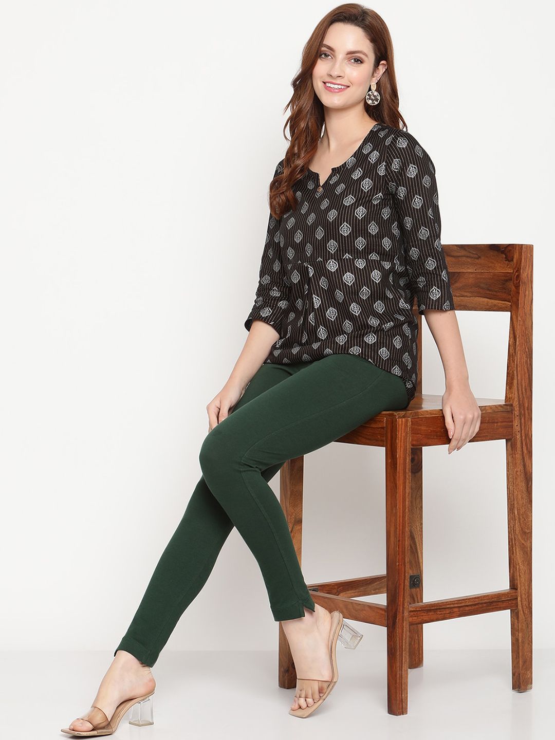 TAG 7 Women Pack of 2 Ankle-Length Leggings | Grocsy