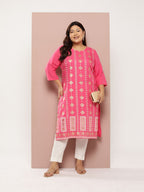 Sztori Plus Size Ethnic Printed Kurta | Grocsy