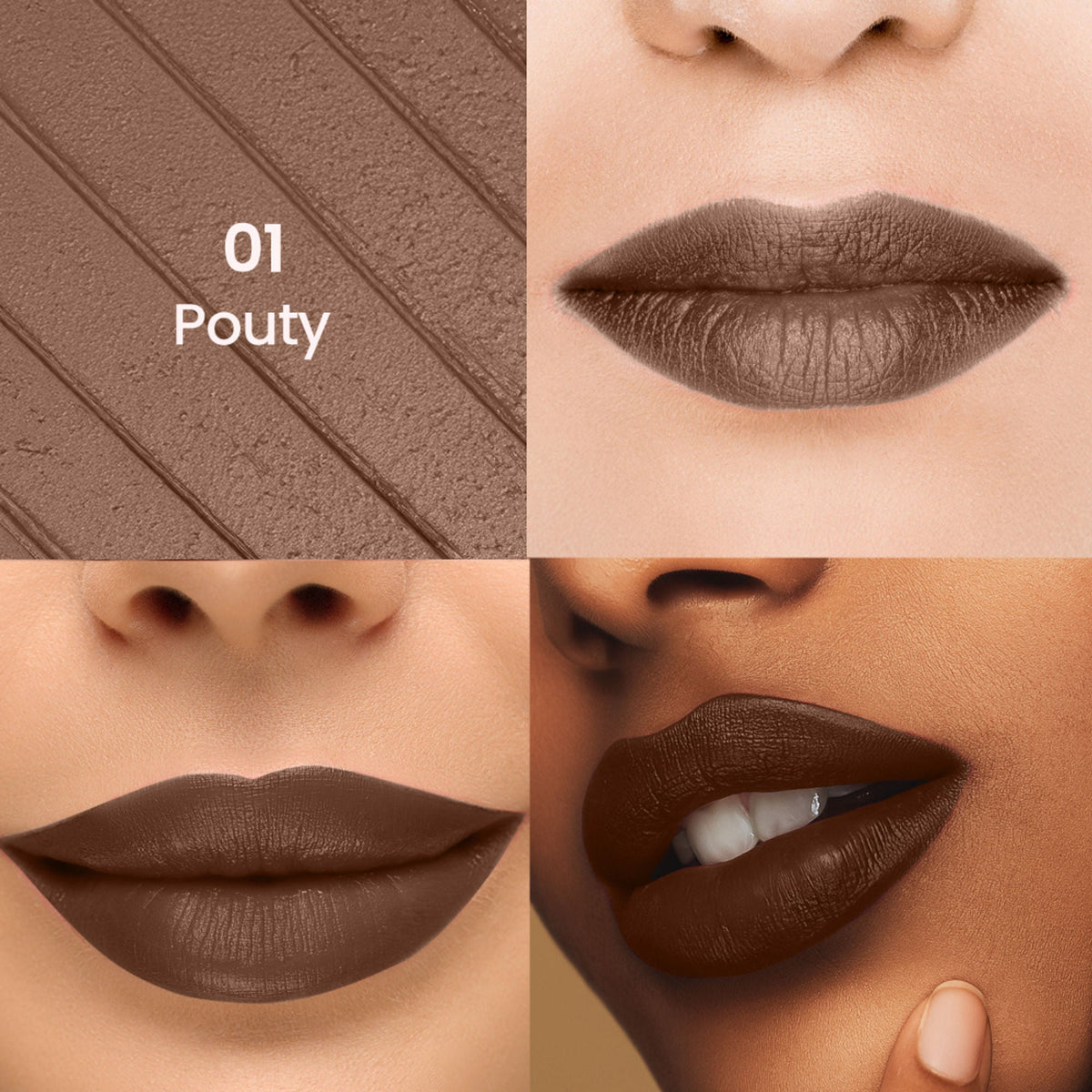 Swiss Beauty Stay All Day Lipstick - 01 Pouty | Grocsy