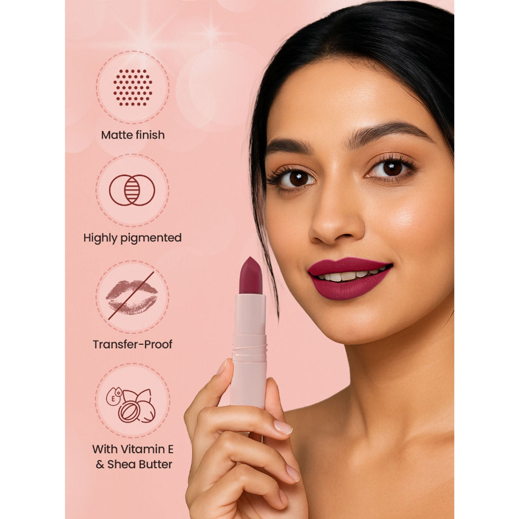 Swiss Beauty Stay All Day Lipstick - 03 Chirpy | Grocsy