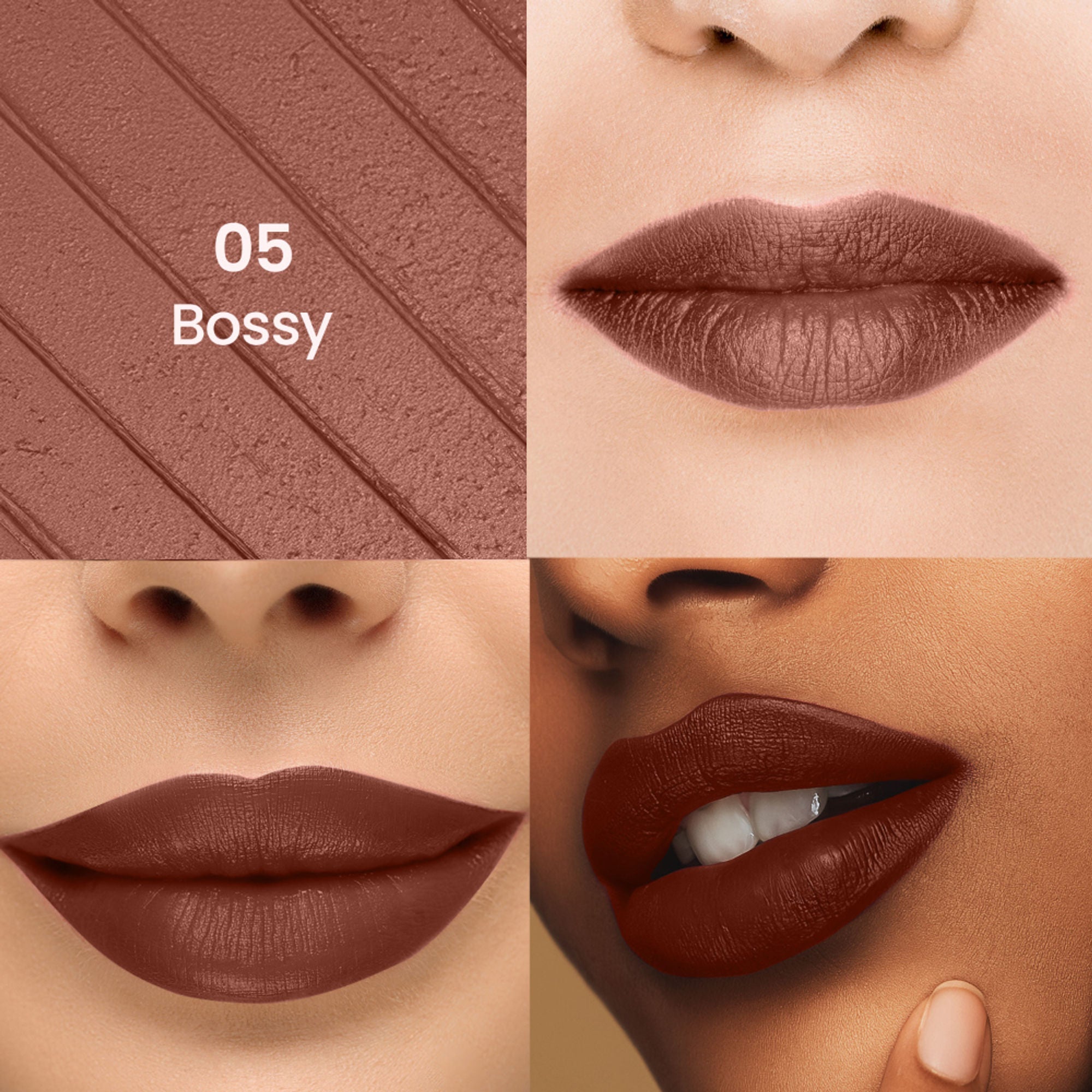 Swiss Beauty Stay All Day Lipstick - 05 Bossy | Grocsy