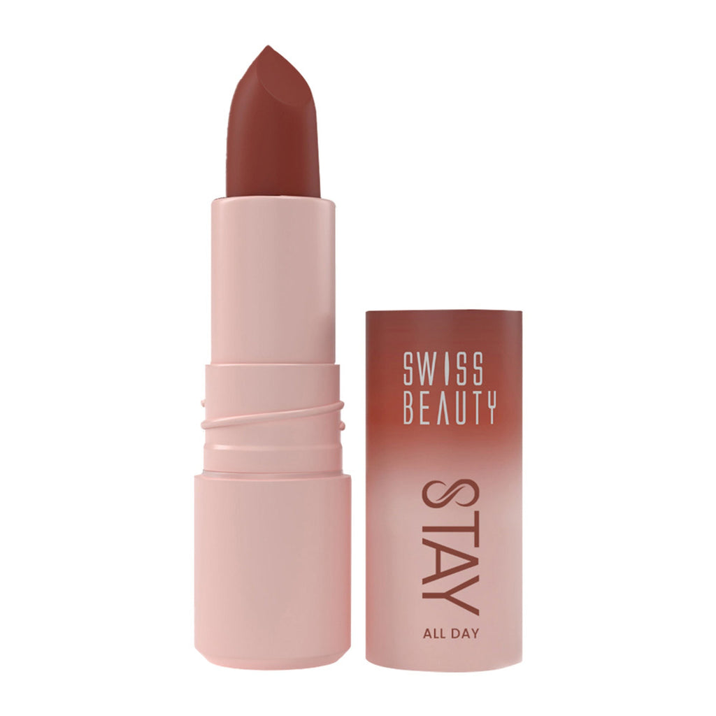 Swiss Beauty Stay All Day Lipstick - 09 Quirky | Grocsy
