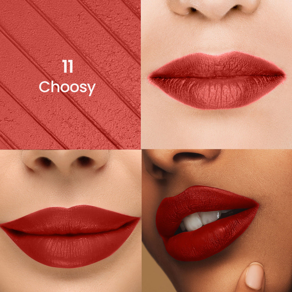 Swiss Beauty Stay All Day Lipstick - 11 Choosy | Grocsy