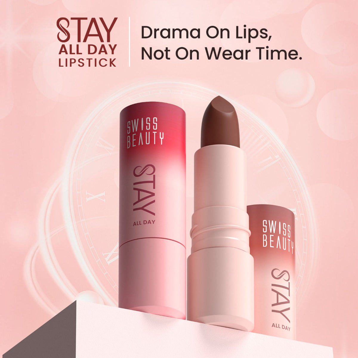 Swiss Beauty Stay All Day Lipstick - 11 Choosy | Grocsy