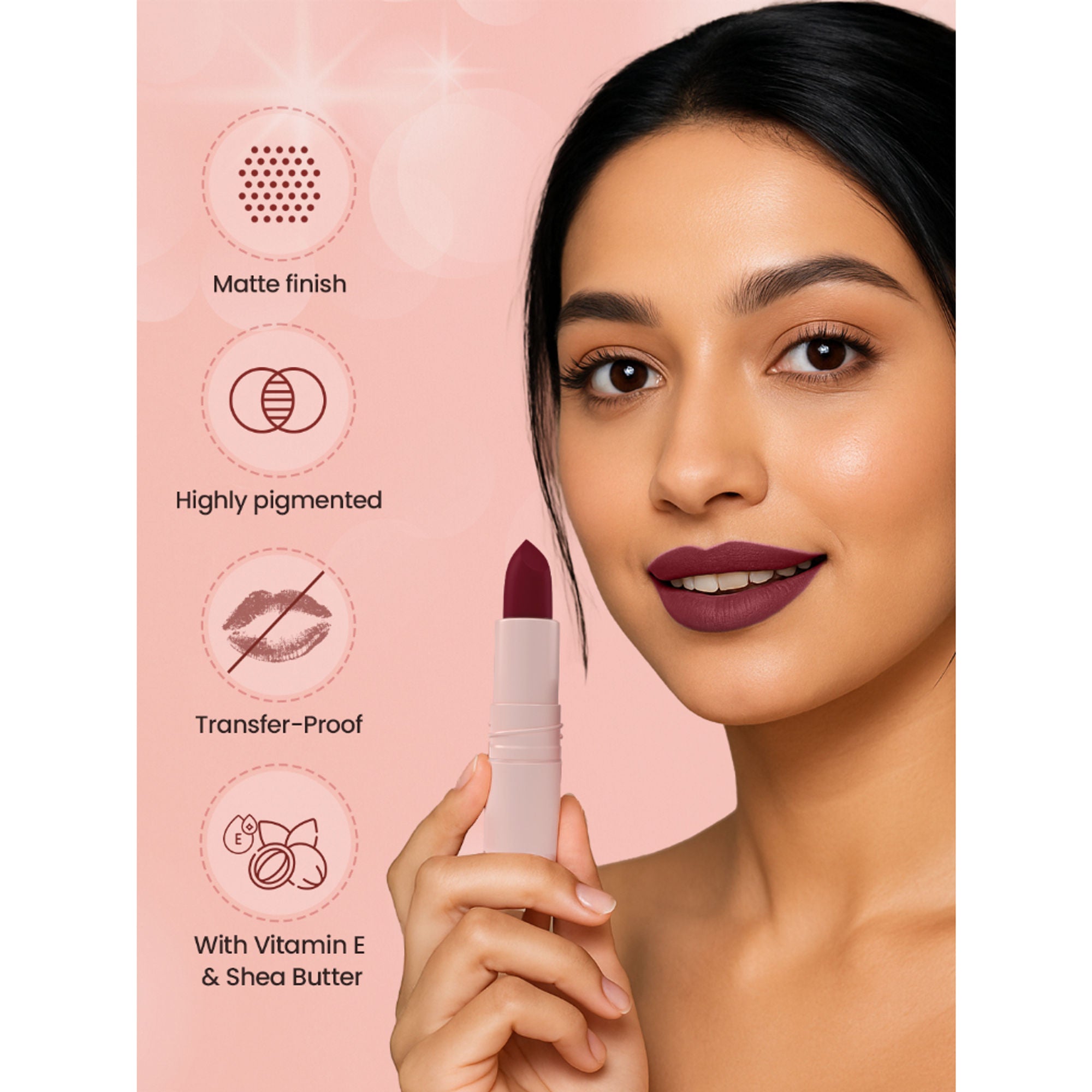 Swiss Beauty Stay All Day Lipstick - 12 Juicy | Grocsy