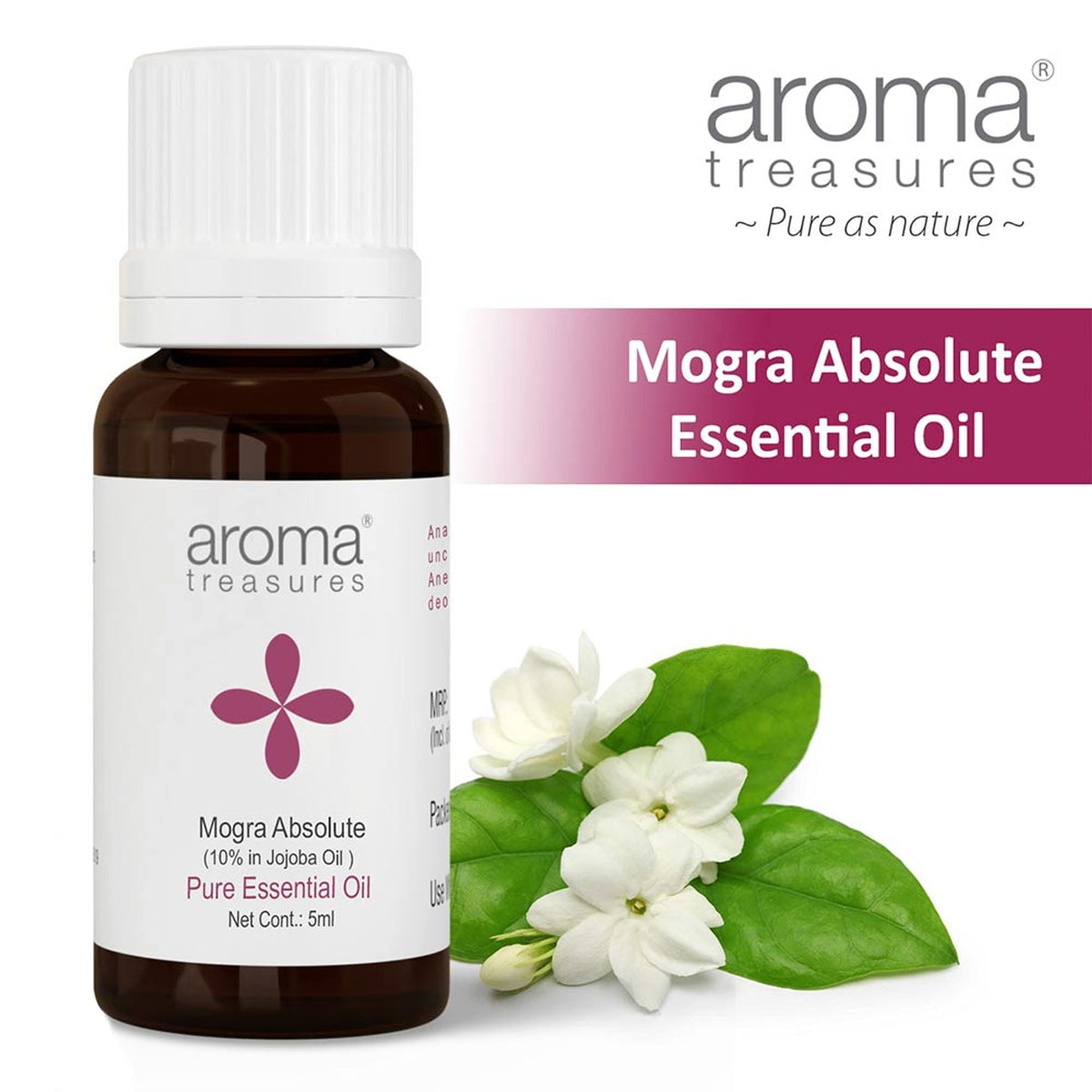Aroma Treasures Mogra Absolute Pure Essential Oil | Grocsy