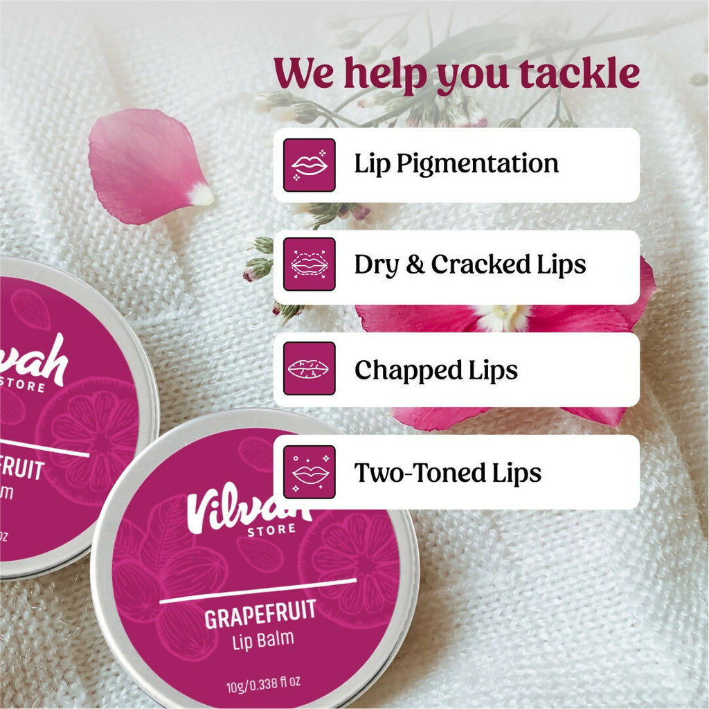 Vilvah Store Lip Balm - Grapefruit | Grocsy