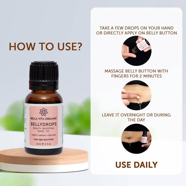 Bella Vita Organic Belly Drops Beauty Boosting Navel Oil | Grocsy