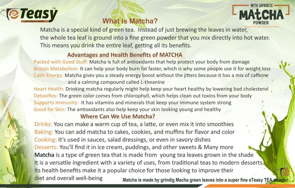 Eteasy Japanese Matcha Atibala Churna Bala Kangi Powder | Grocsy