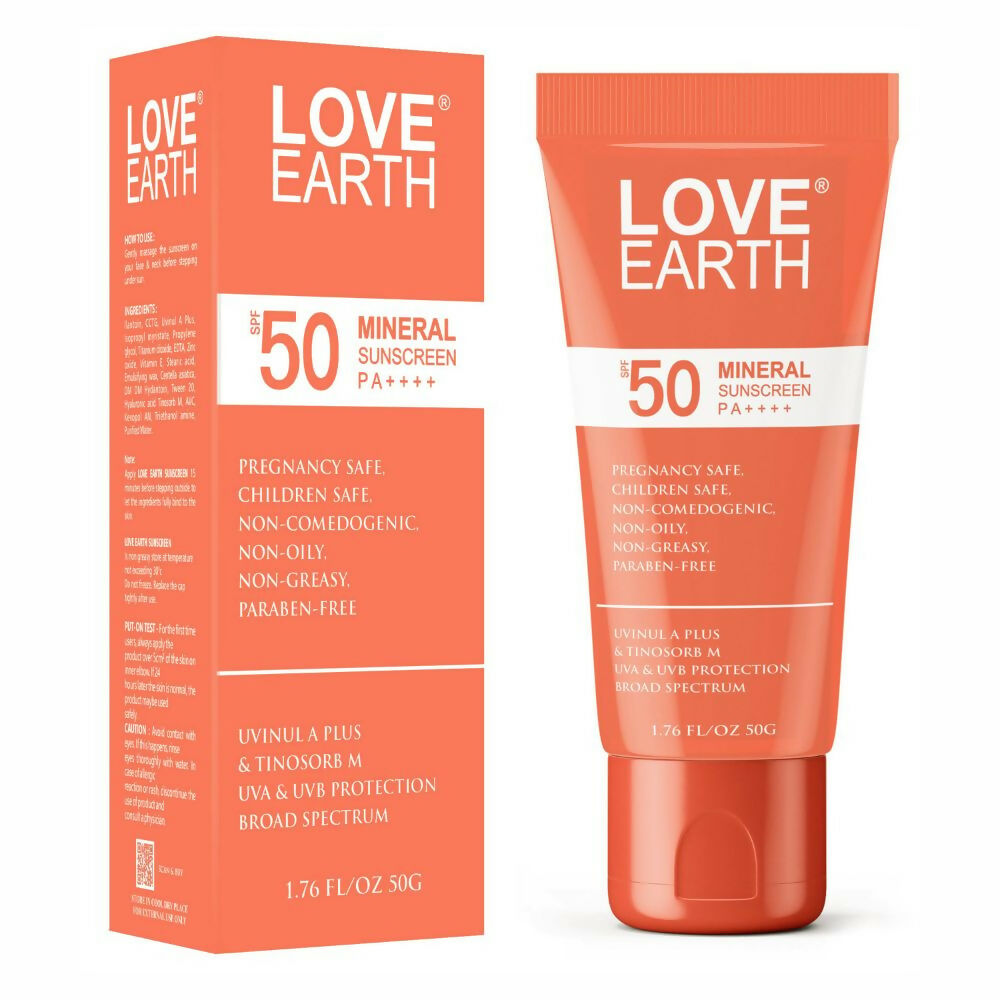 Love Earth Mineral Sunscreen White | Grocsy