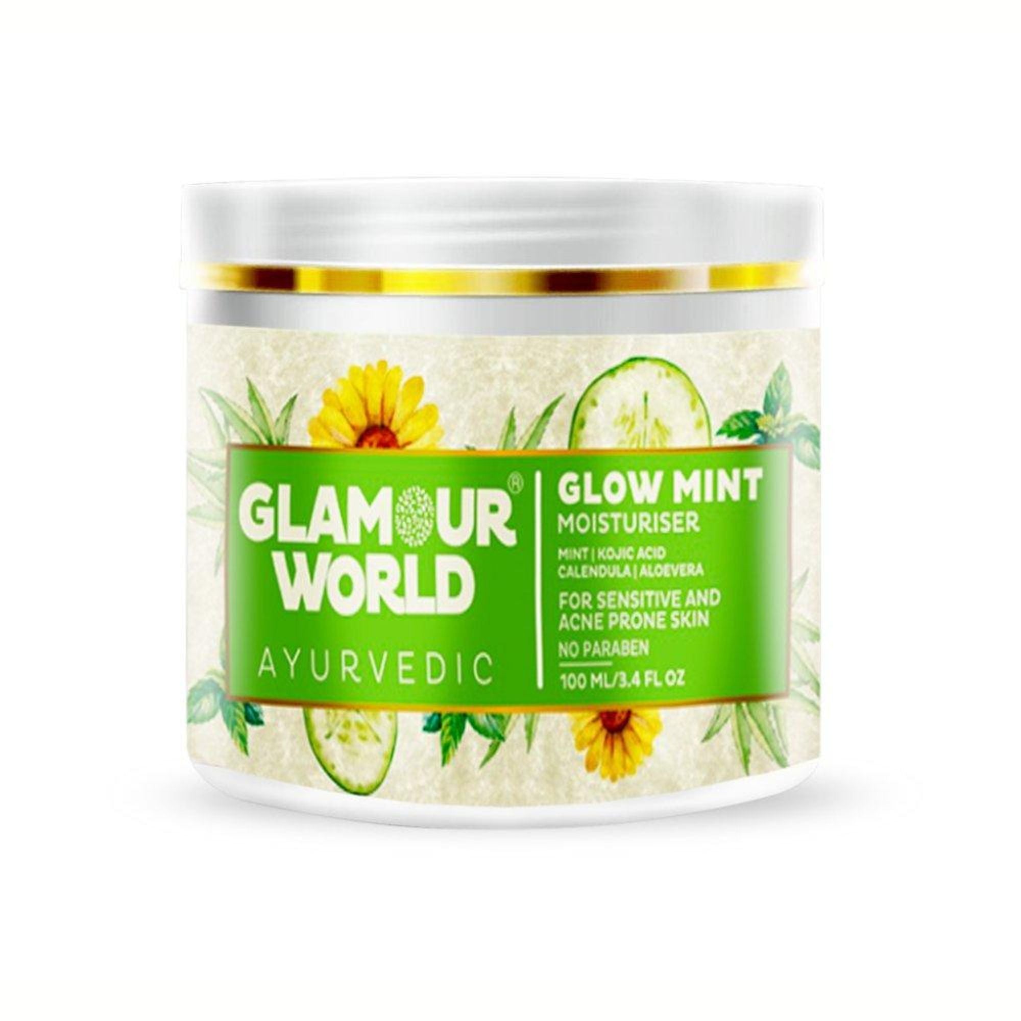 GLAMOUR WORLD AYURVEDIC Glow Mint Moisturiser | Grocsy
