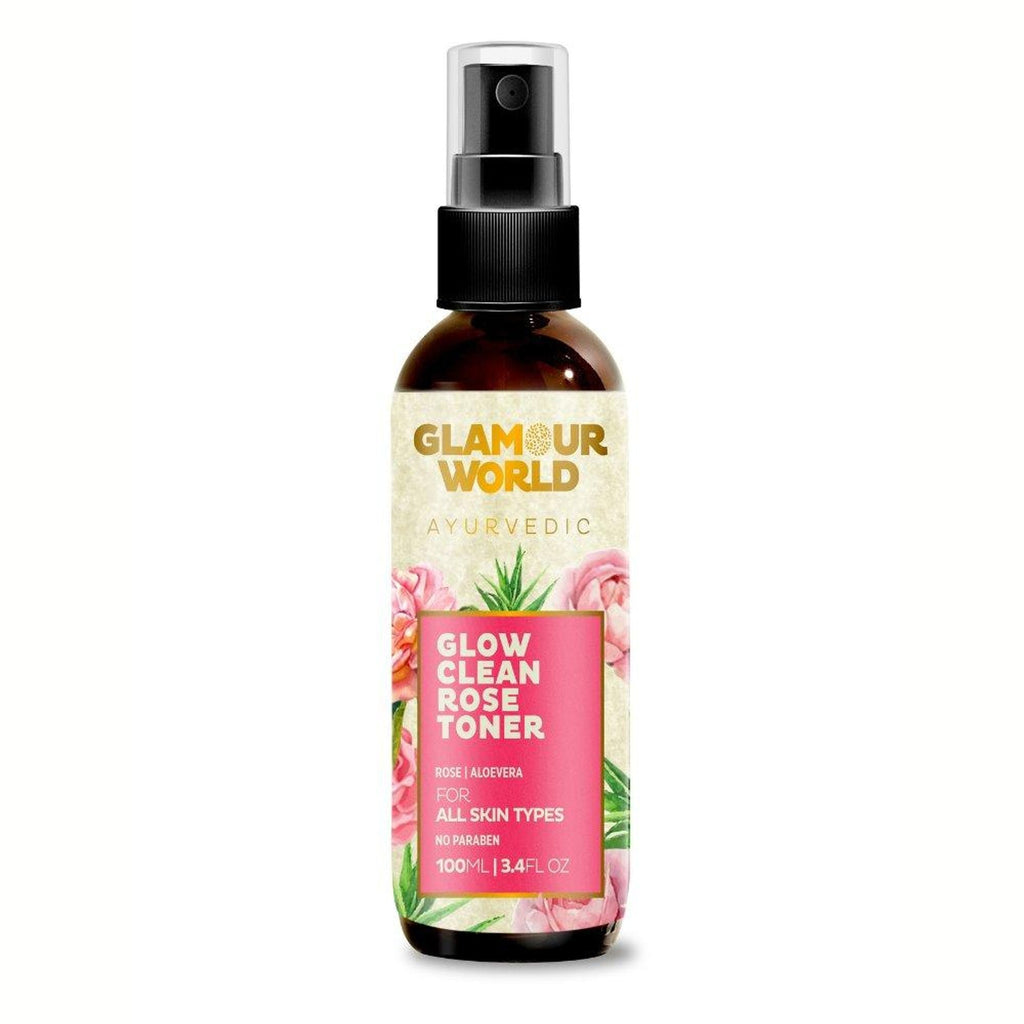 GLAMOUR WORLD AYURVEDIC Glow Clean Rose Toner | Grocsy