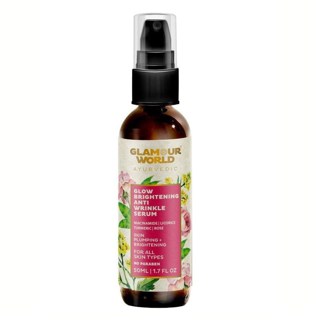 GLAMOUR WORLD AYURVEDIC Glow Brightening Anti Wrinkle Serum | Grocsy